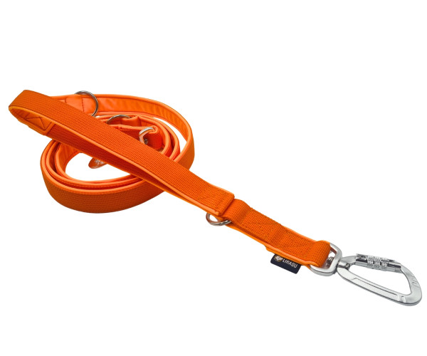 Führleine "Safety" mit Kurzführer Pur Orange