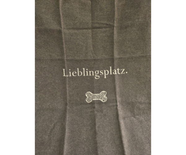 Decke "Lieblingsplatz" 70x90cm braun