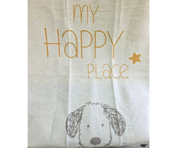 Decke "My happy place" 70x90cm