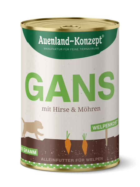 Welpenkost Gans/Hirse 400g
