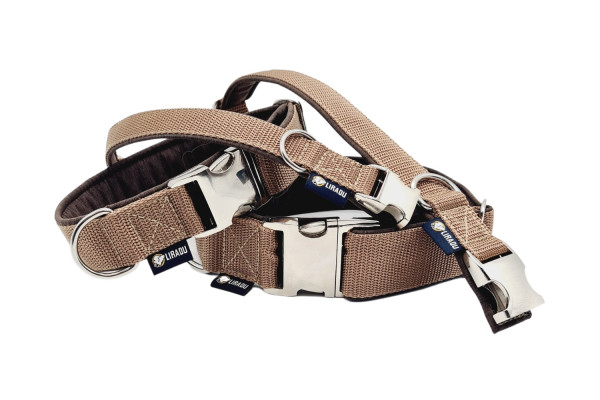 Klickhalsband Nougat