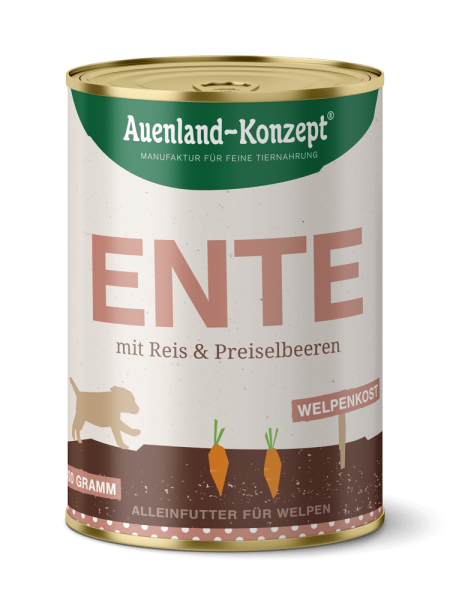 Welpenkost Ente/Reis 400g